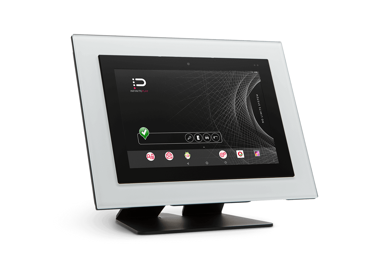 Next IP desktop monitor 10" White glass