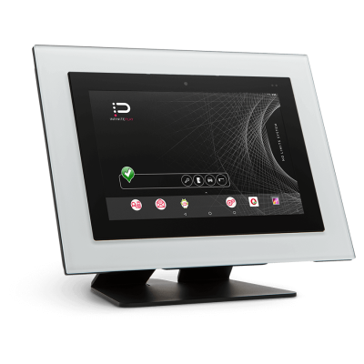 Next IP desktop monitor 10" White glass